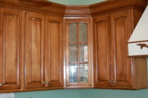 Maple Stained Cherry Cabinets
